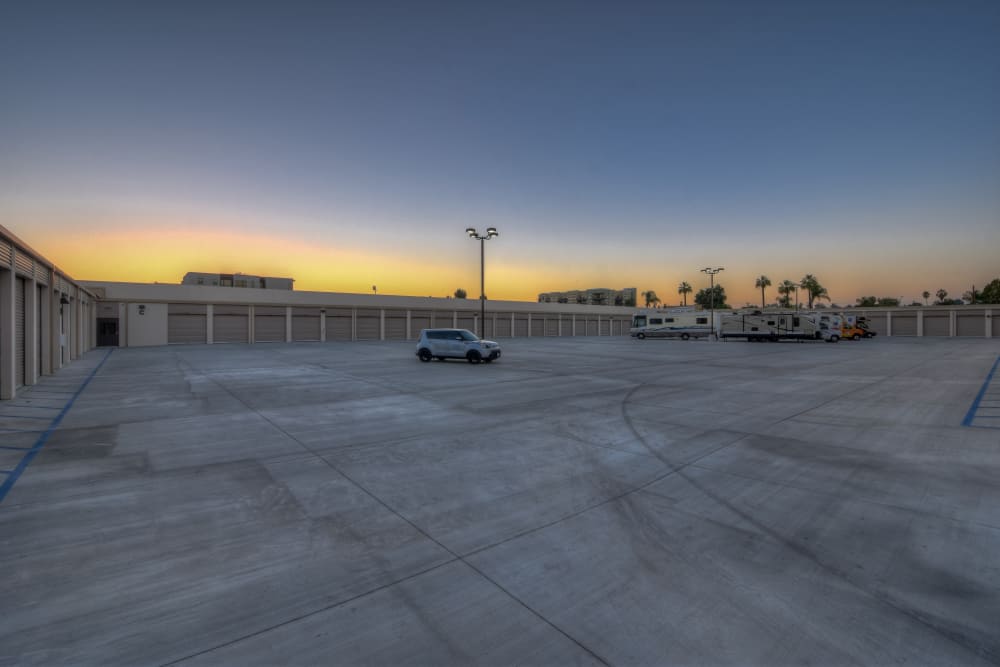 Sunset at My Self Storage Space in Fullerton, California