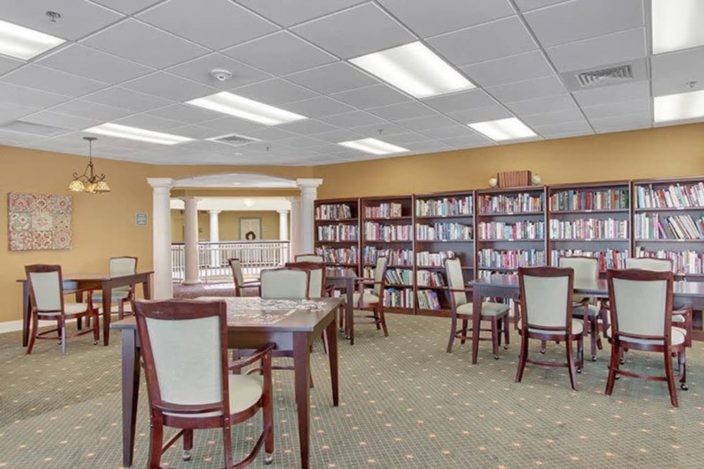 Library at Keystone Villa at Fleetwood in Blandon, Pennsylvania