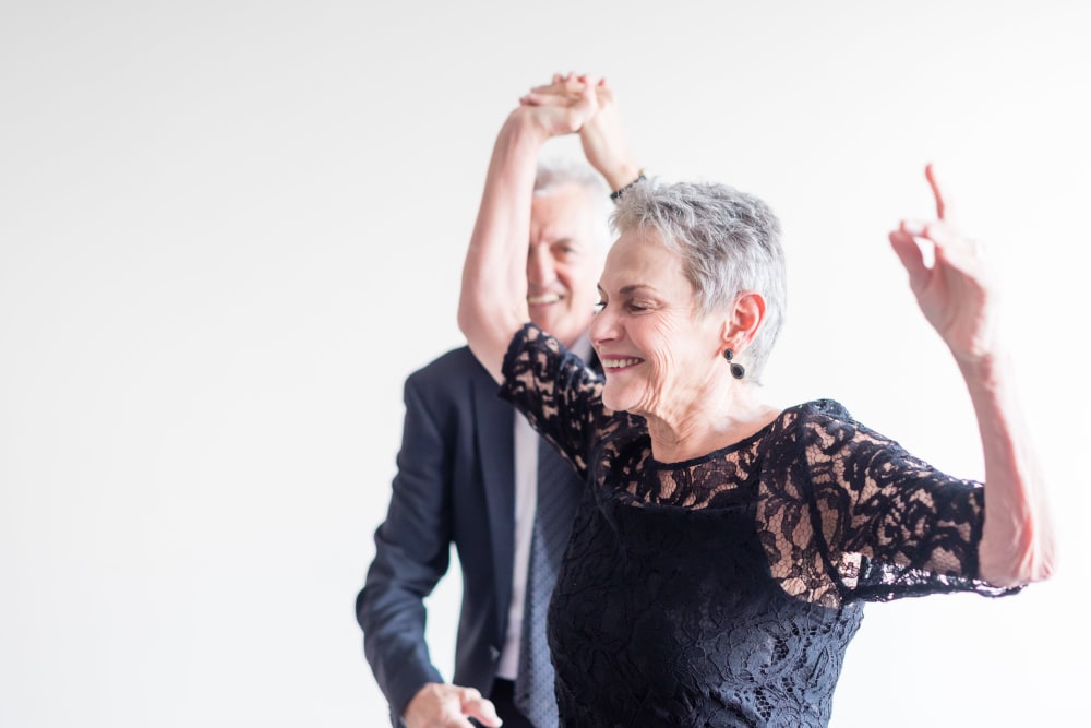 Couple dancing together at Villa Grande on Saxon in Orange City, Florida