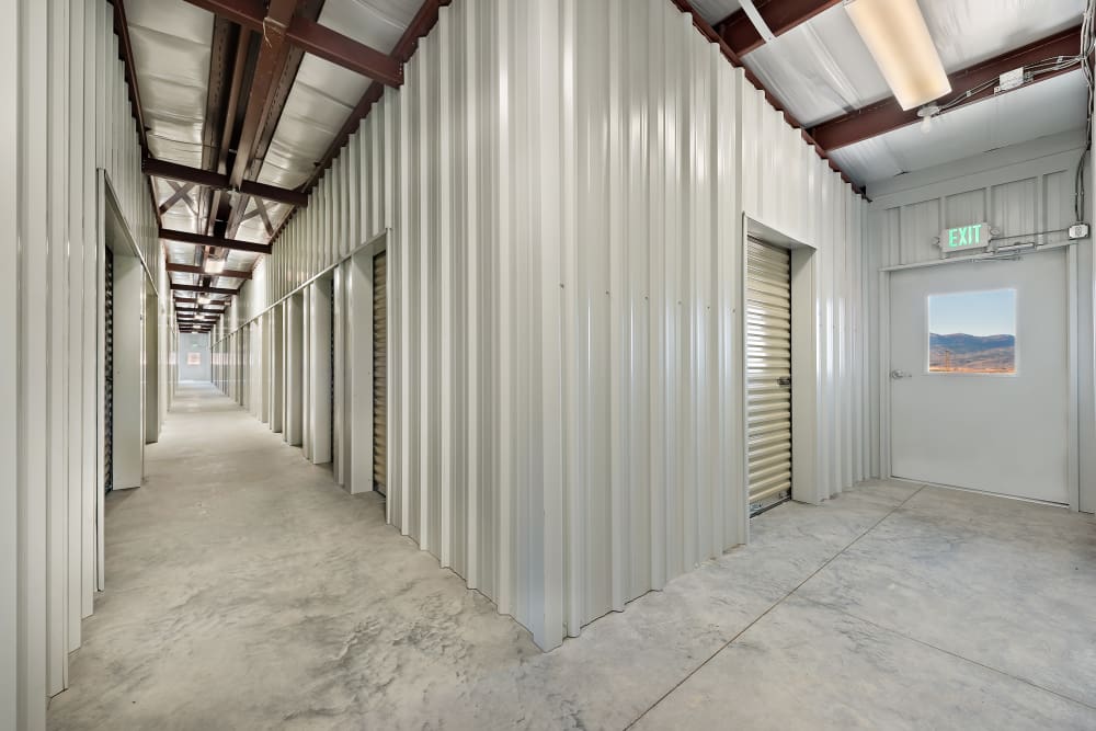 Interior storage units at Summit Self-Storage in Victor, Idaho