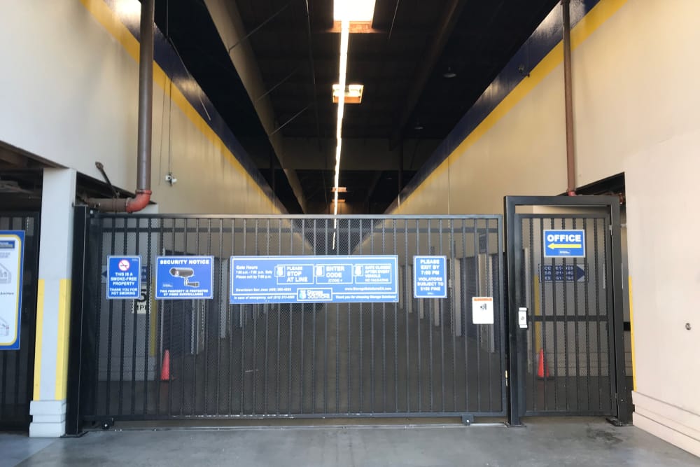 Security features at Storage Solutions in San Jose, California