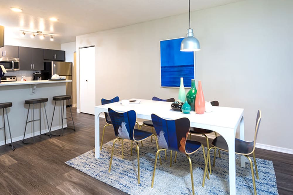 Beautiful dining room area at TAVA Waters in Denver, Colorado
