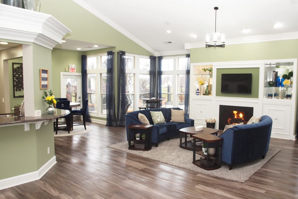 Clubhouse community space at Waterford Place in Loveland, Ohio