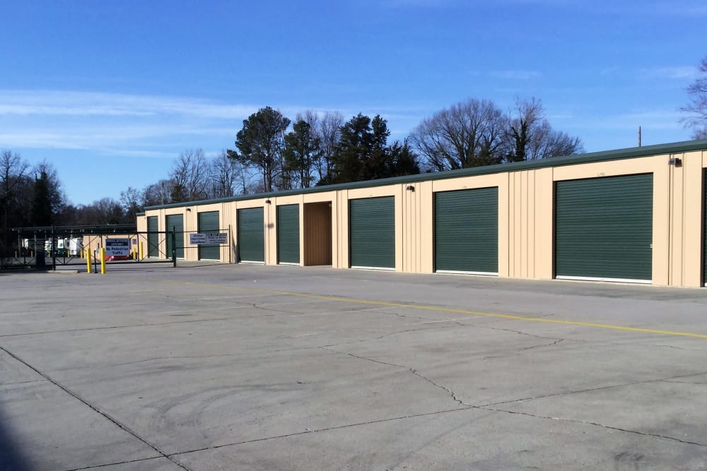 Drive up storage units at Cardinal Self Storage - Graham in Graham, North Carolina