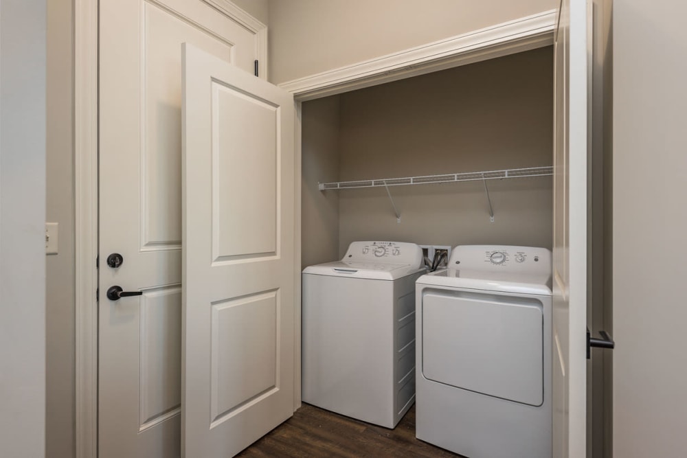 In-unit washer and dryer at Boulders at Overland Park Apartments in Overland Park, Kansas