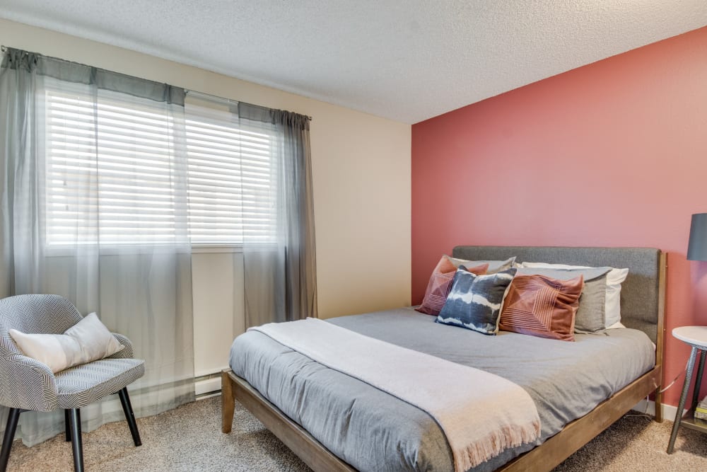 Bedroom at Apartments in Everett, Washington