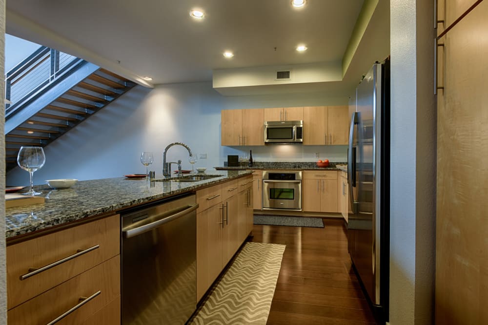 Apartment features at Ten Wine Lofts in Scottsdale, Arizona