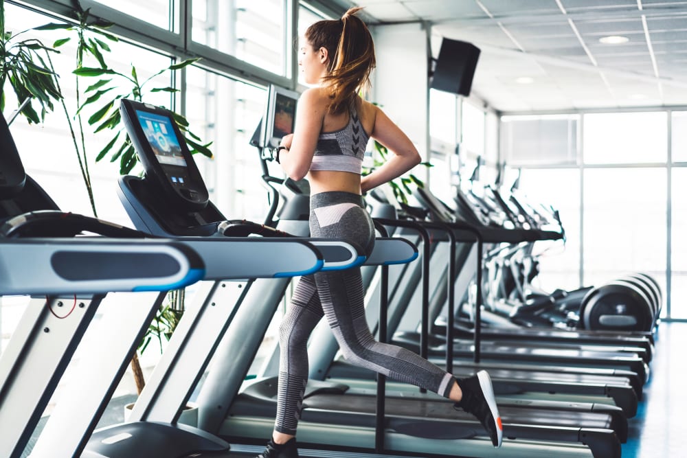 The fitness center at The District at Chandler in Chandler, Arizona