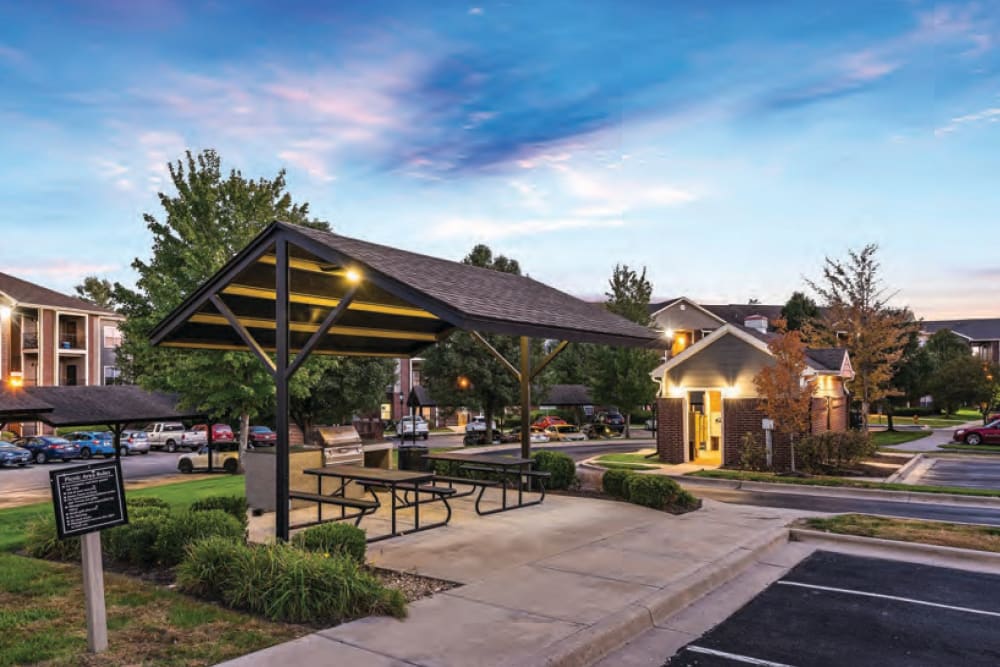 BBQ Area at Cornerstone Apartments in Independence, Missouri