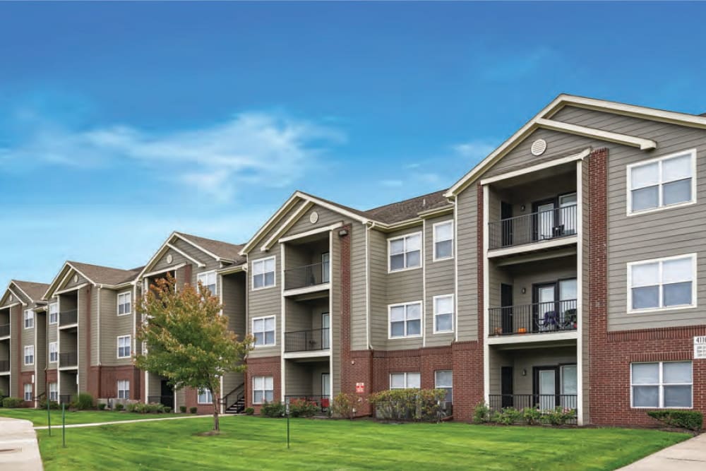 Exterior of Cornerstone Apartments in Independence, Missouri