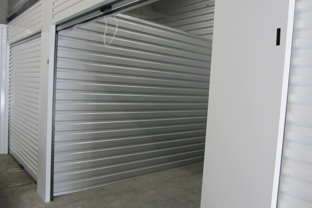 Open unit at Daytona RV & Boat Storage in Perris, California