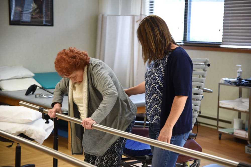 Strength training classes at Belle Reve Senior Living in Milford, Pennsylvania