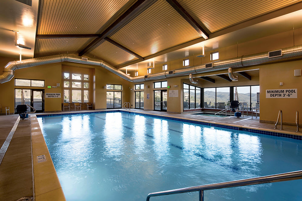 The community pool at Touchmark at The Ranch in Prescott, Arizona