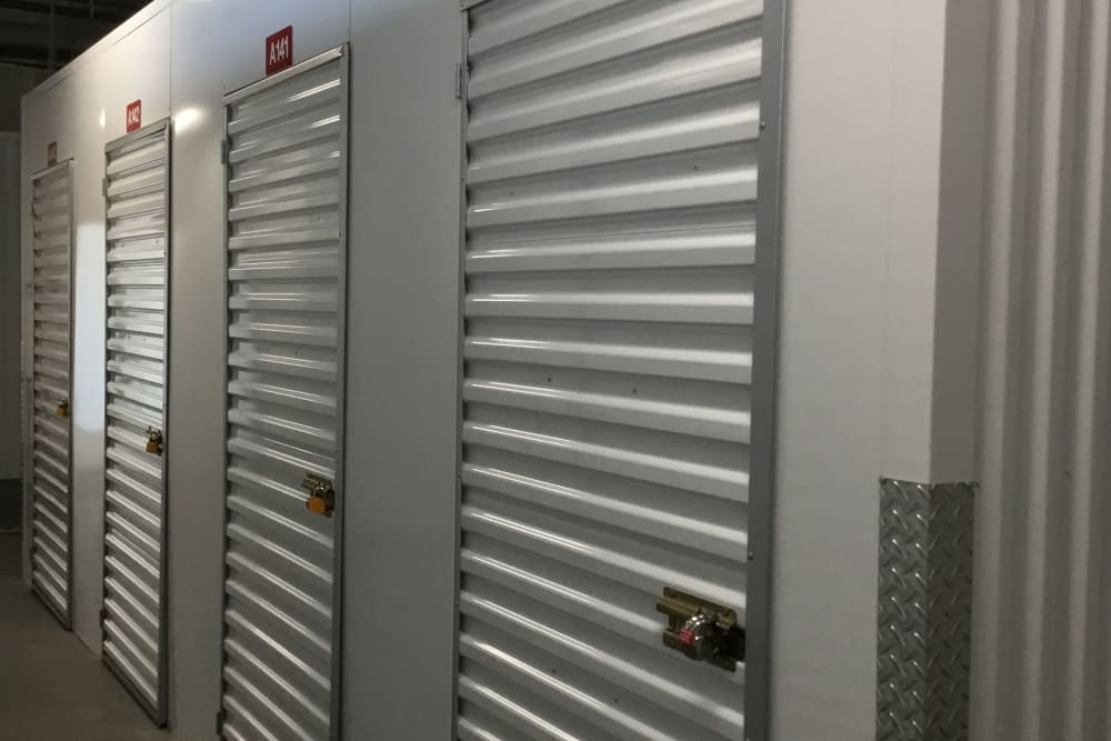 interior storage units at  Box Self Storage Units in Cincinnati, Ohio