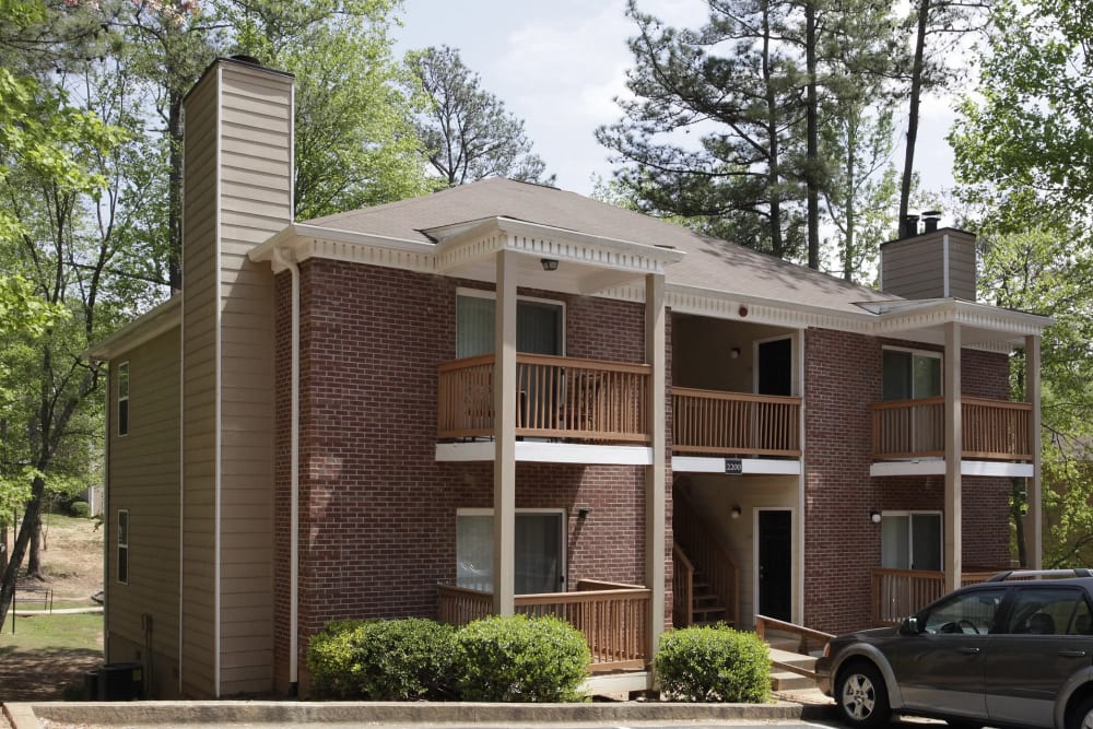 Quality brick buildings at Austell Village Apartment Homes in Austell, Georgia