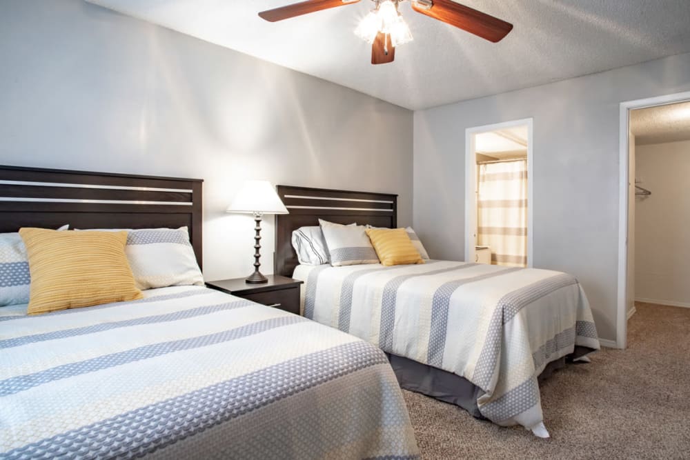 Secondary bedroom at Willowick Apartments in College Station, Texas
