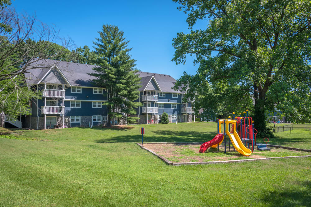 Beautiful play area for kids at Mallards Landing Apartment Homes in Nashville, Tennessee