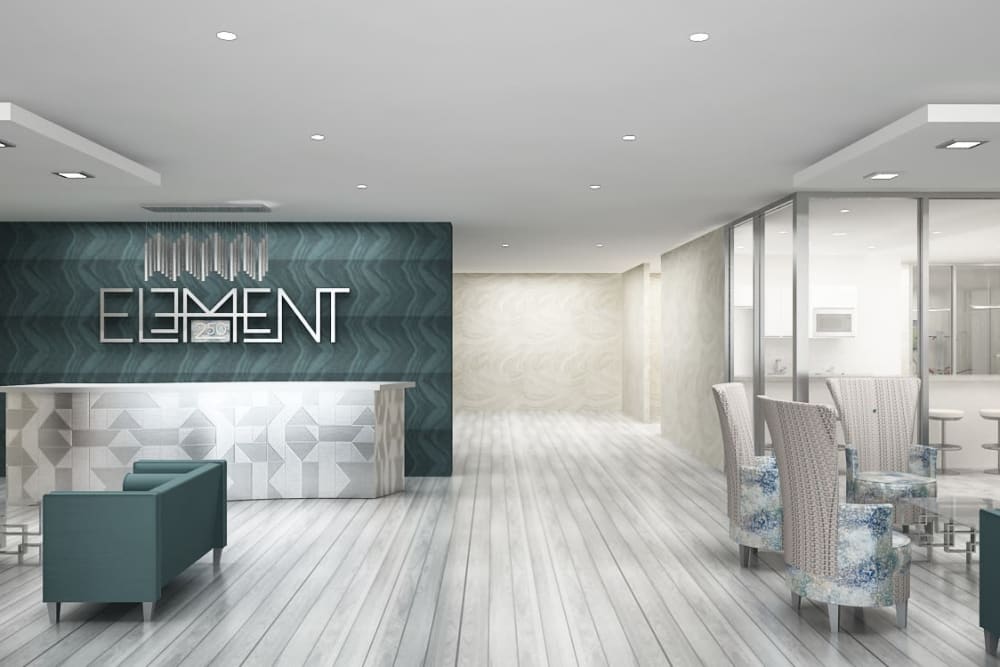 Beautiful entrance at Element 250 in Hartford, Connecticut
