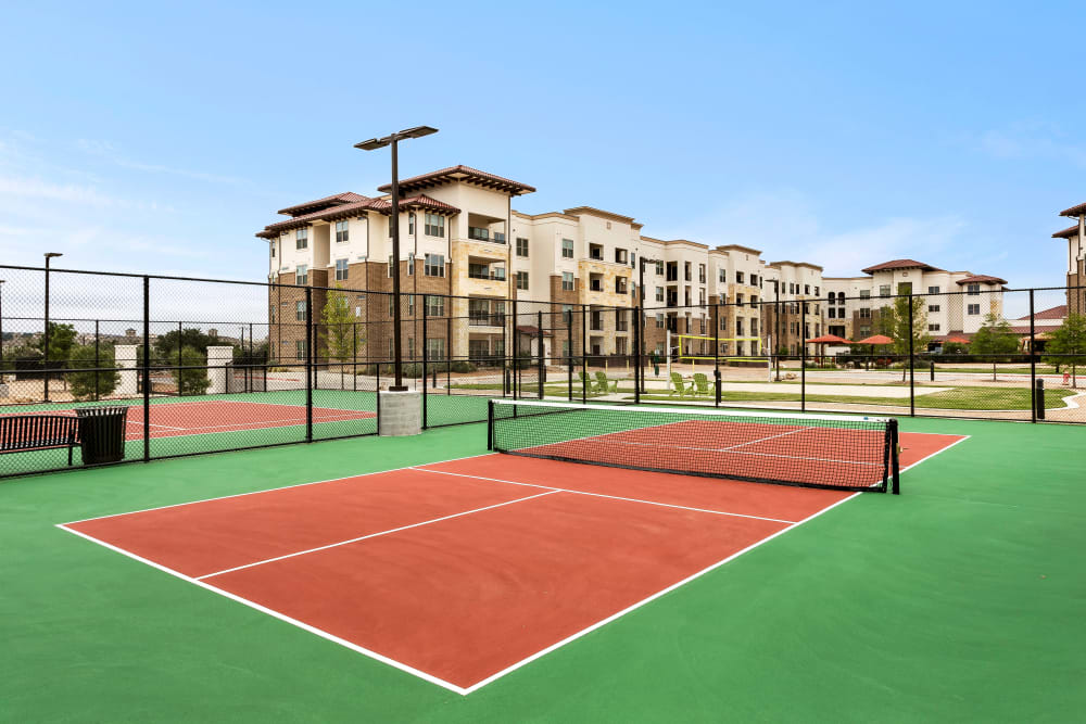 Tennis courts at Villas at the Rim in San Antonio, Texas