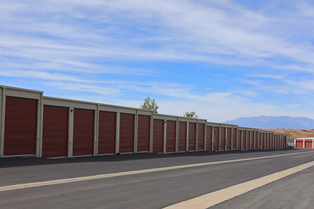 Exterior units at Storage Solutions in Beaumont, California