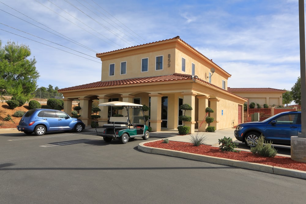 Front office at Storage Solutions in Beaumont, California