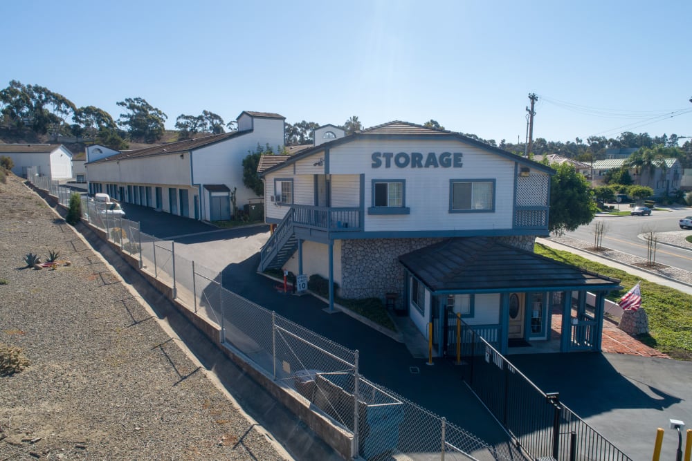 Security gate at Storage Solutions in Capistrano Beach, California