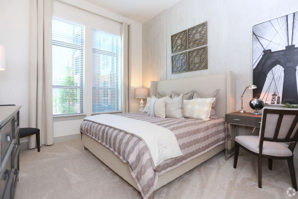 Spacious bedroom at The District at Windy Hill in Atlanta, Georgia