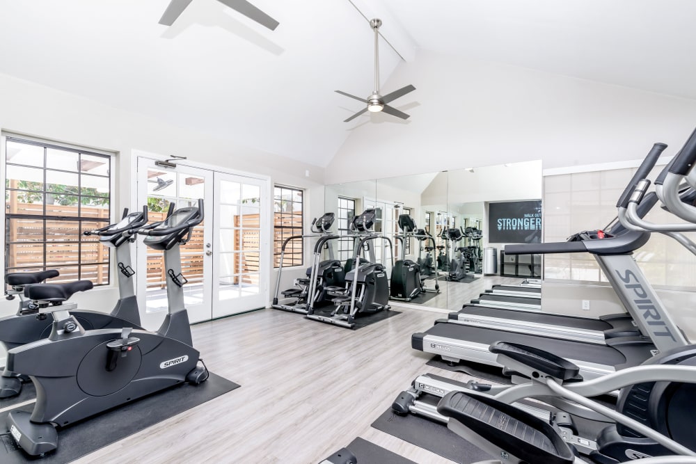 Modern fitness center at Sonora at Alta Loma in Alta Loma, California