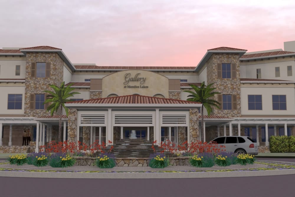 Rendering of WellQuest of Menifee Lakes's main office in Menifee, California