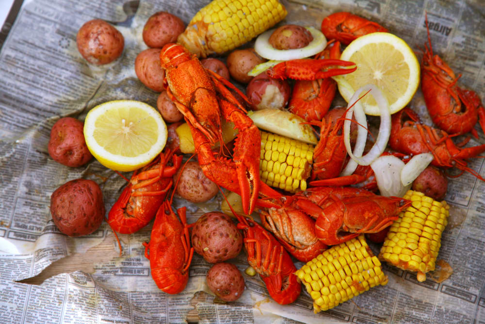 Local food available near Canal1535 in New Orleans, Louisiana.