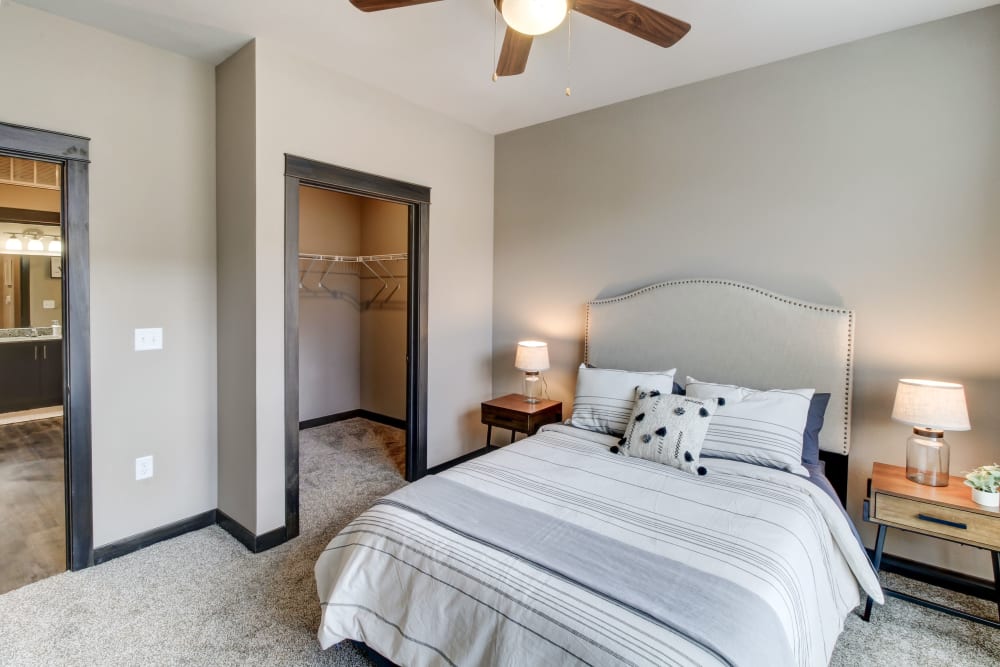 Beautiful Bedroom at Timnath Trail at Riverbend Apartment Homes in Timnath, Colorado