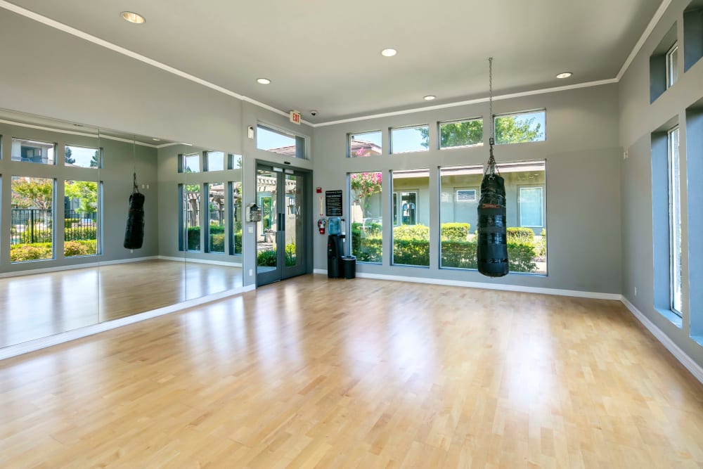 Workout studio at Miramonte and Trovas in Sacramento, California
