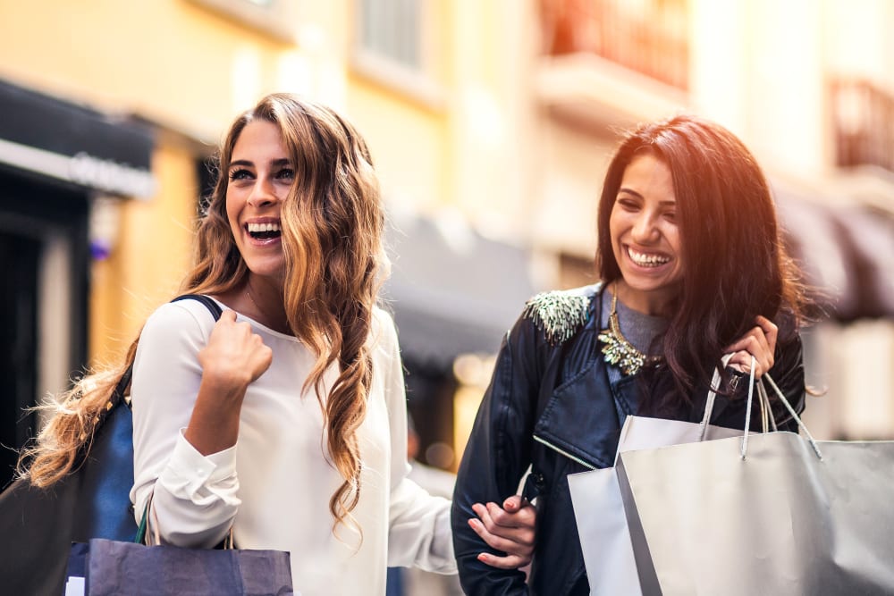 Women out on the town shopping near Amara at MetroWest in Orlando, Florida