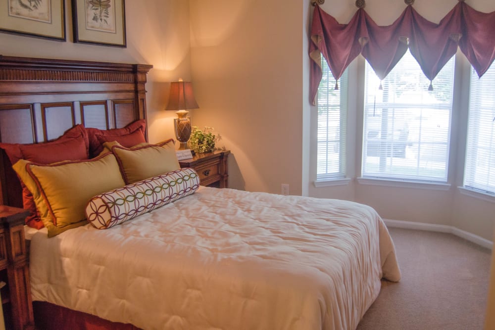 Spacious master bedroom at Lullwater at Saluda Pointe in Lexington, South Carolina