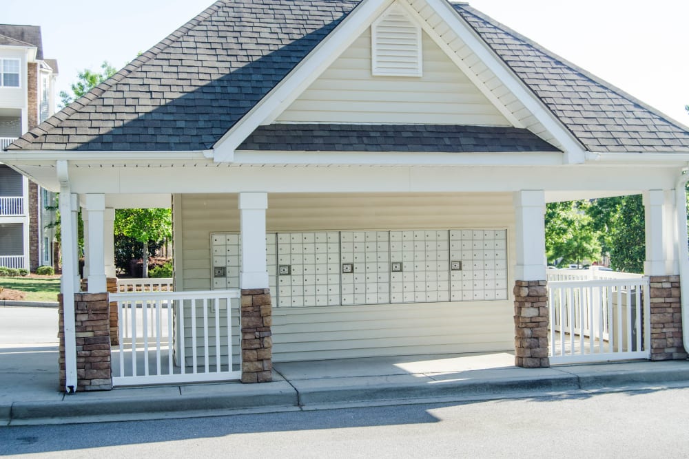Mail center at Lullwater at Saluda Pointe in Lexington, South Carolina