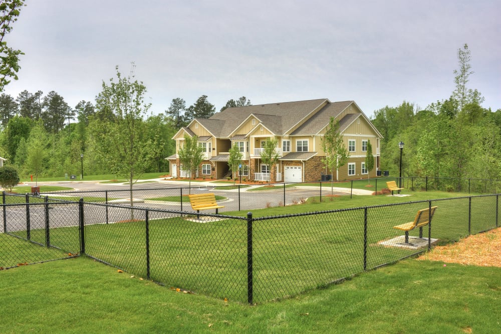 Onsite dog park at Lullwater at Riverwood in Evans, Georgia