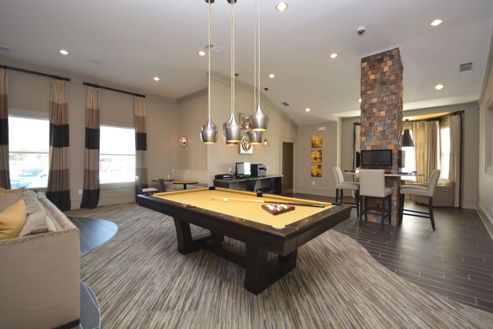 Billiard table at The Sovereign in Fort Worth, Texas