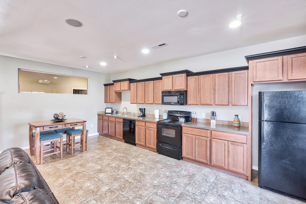 Resident Clubhouse Kitchen at Selway Apartments in Meridian, Idaho