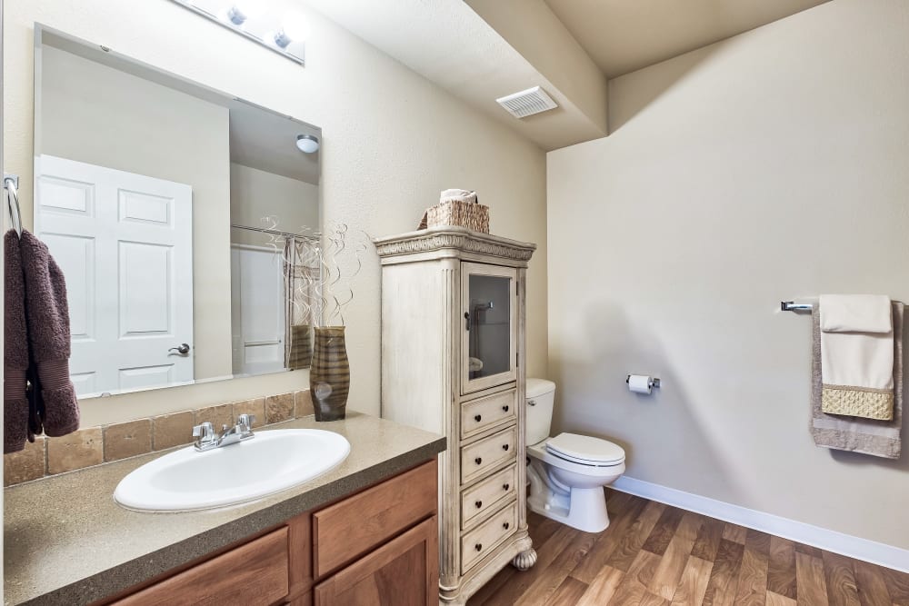 Beautiful Bathroom at Selway Apartments in Meridian, ID
