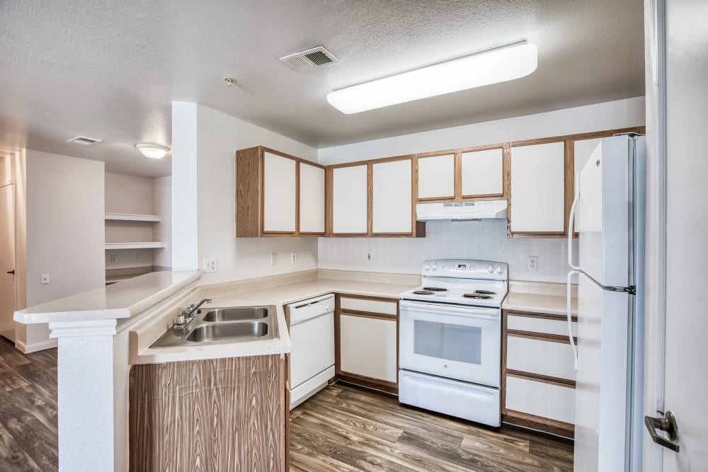 Kitchen at Centennial East Apartments in Englewood, Colorado
