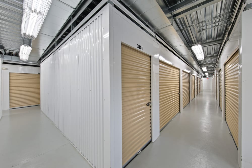 Interior units at Global Self Storage in Sadsburyville, Pennsylvania