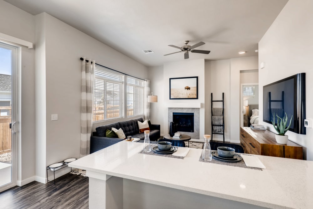 Sliding glass door at Avilla Buffalo Run in Commerce City, Colorado