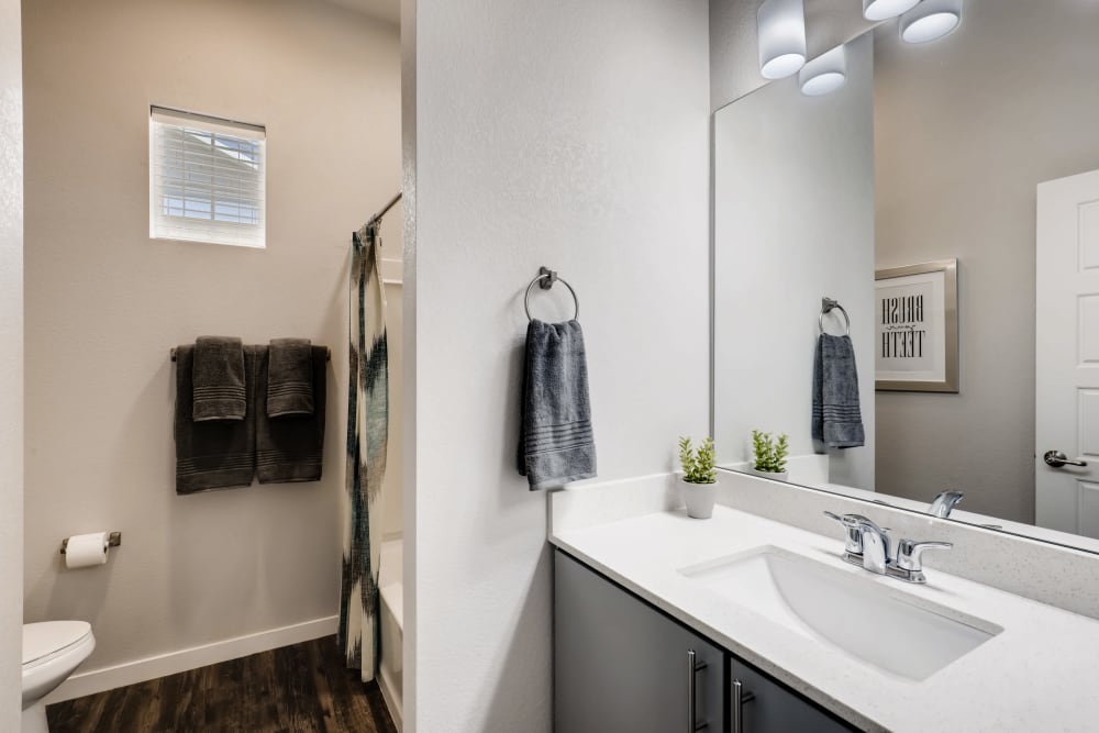 Bathroom vanity at Avilla Buffalo Run in Commerce City, Colorado