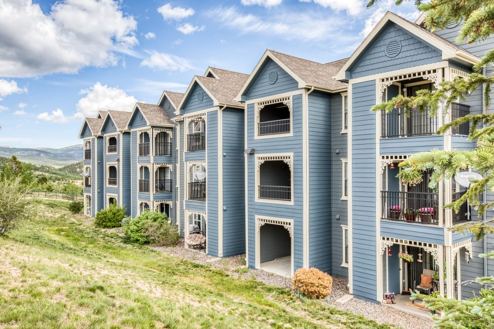 Exterior of Gold Mountain Village Apartments in Central City, Colorado