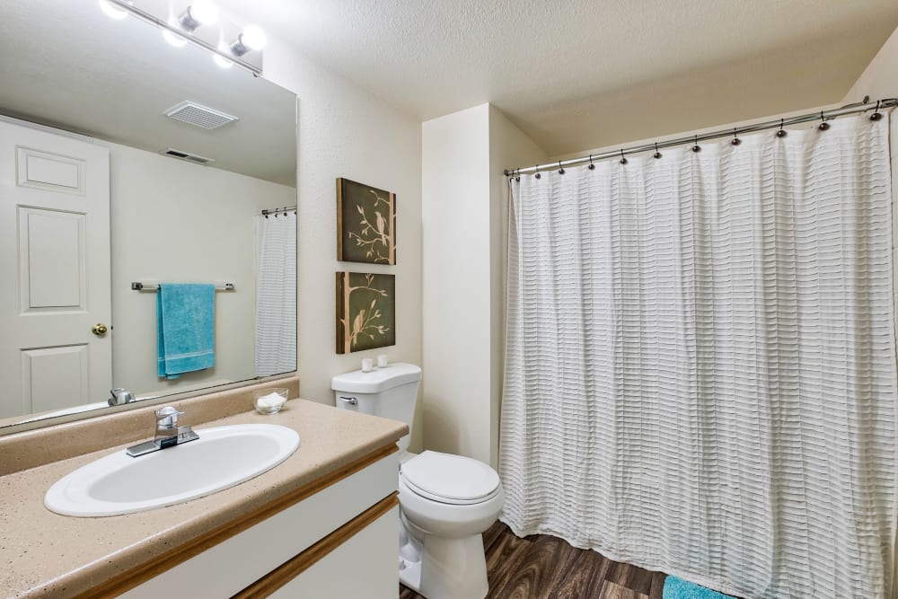 Bathroom at Arbor Crossing Apartments in Boise, Idaho