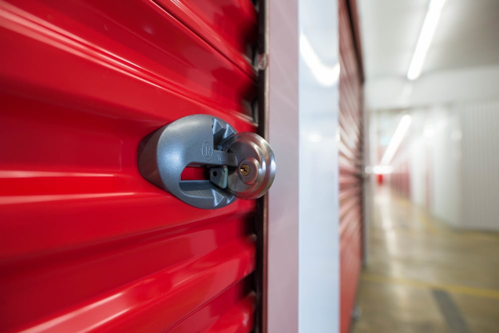 Secure locks at Apple Self Storage - Thunder Bay in Thunder Bay, Ontario