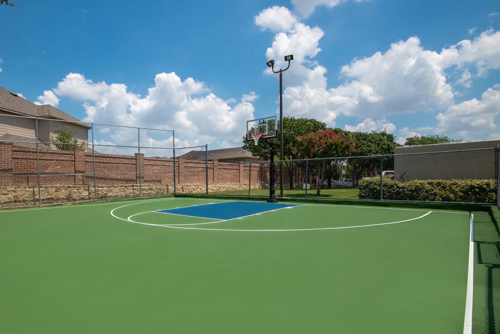 Our Apartments in Lewisville, Texas offer a Basketball Court