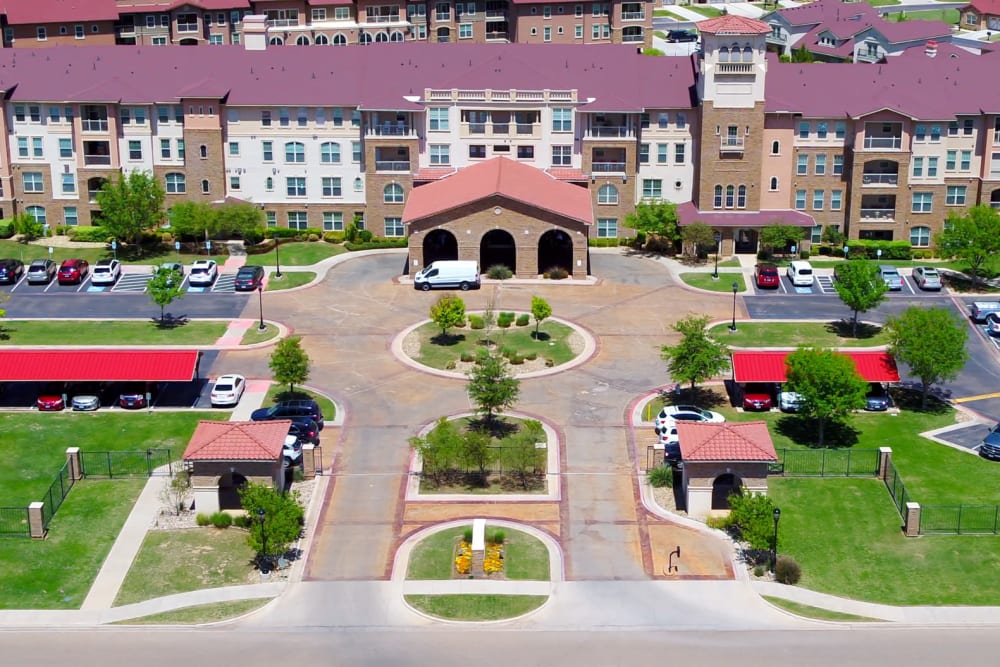 The campus at Isle at Raider Ranch in Lubbock, Texas