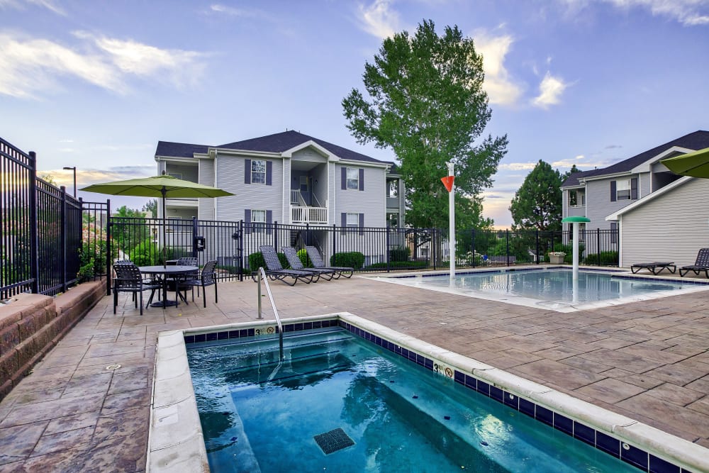 Hot Tub at Vistas at Stony Creek Apartments in Littleton, Colorado