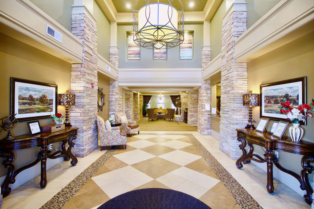 The Lobby at Isle at Watercrest Bryan in Bryan, Texas